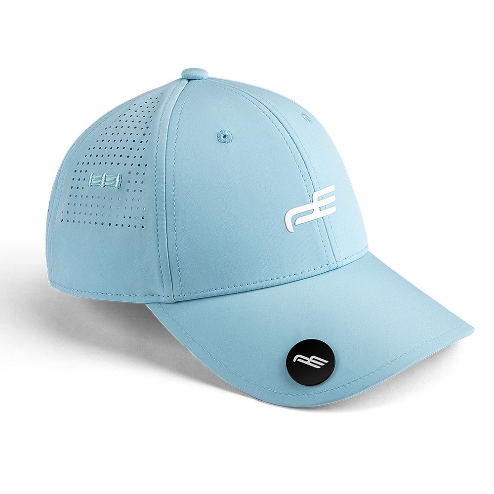 PlayEagle golf cap in light blue with perforated side panels