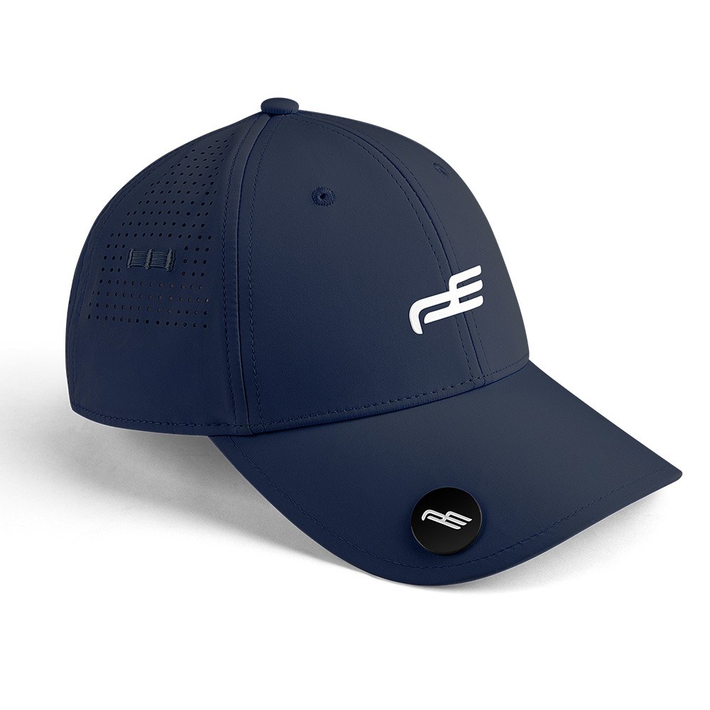 PlayEagle golf cap in navy with perforated side panels