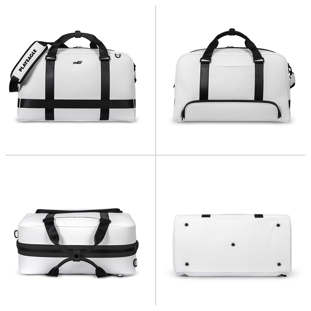 PlayEagle Light Luxury Boston Bag in white