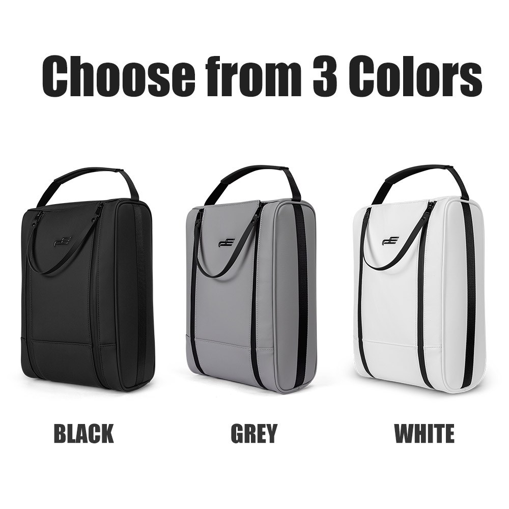 PlayEagle Light Luxury Shoe Bag available in black, grey and white