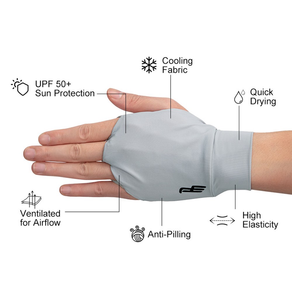 PlayEagle UV Hand Guard features including UPF 50 plus, cooling fabric and ventilation