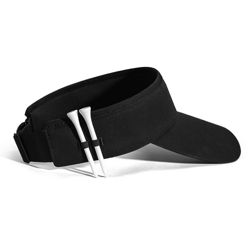 PlayEagle golf visor cap tee holder with two tees