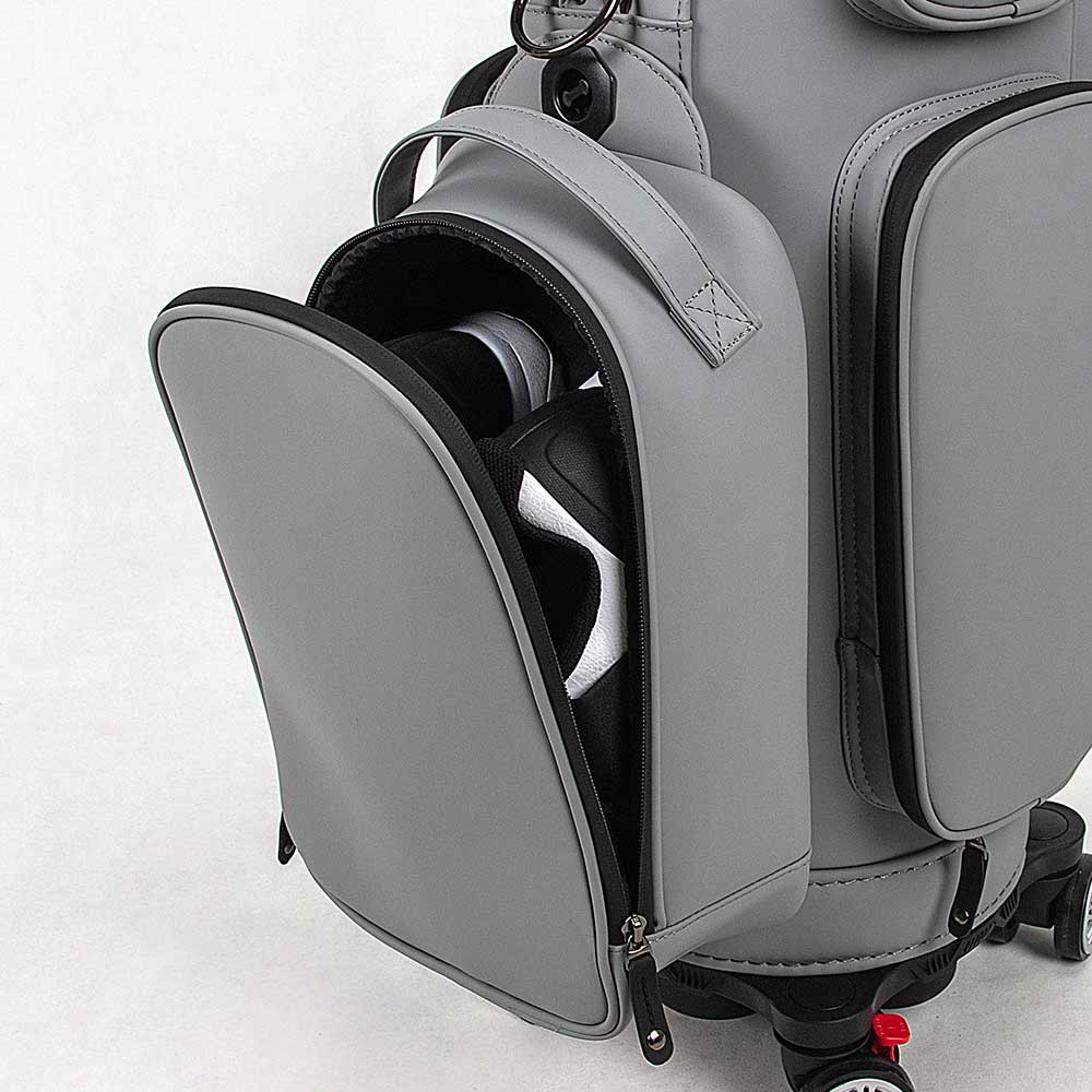 PlayEagle Golf Telescoping Cart Bag shoe pocket open