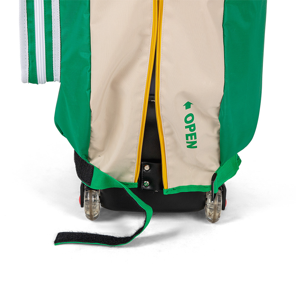 PlayEagle Golf Travel Bag Cover bottom zip and velcro detail